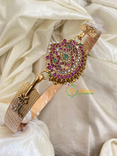 Premium AD Stone Bridal Pendant Hipbelt Gold beds-G9699